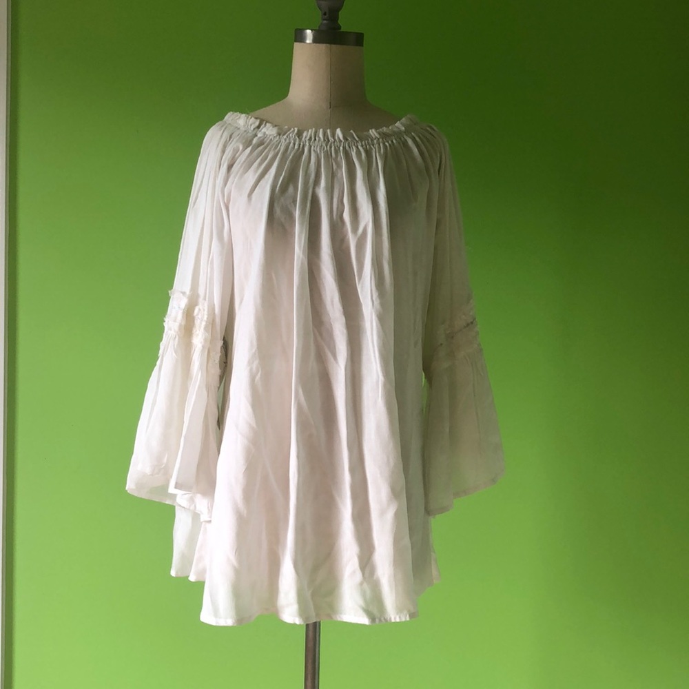 Long sleeve peasant top